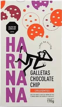 Galletas chocolate chips harinana 150gr miniatura 1