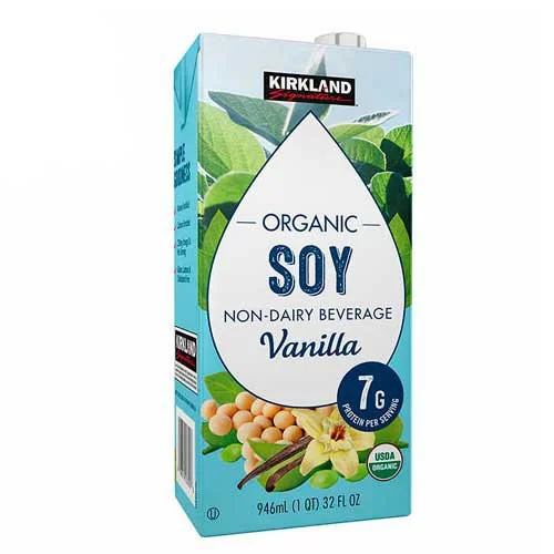 Leche de soya organic vainilla kirkland 946ml
