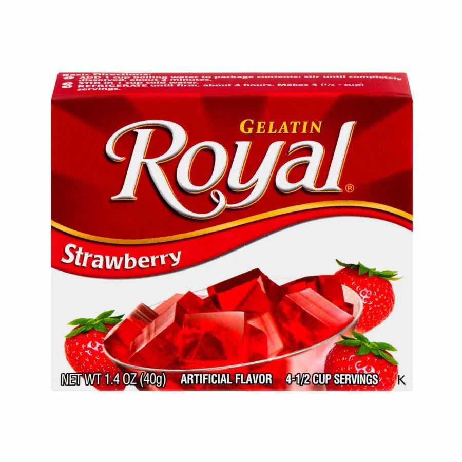 Gelatina sabor a fresa royal 40 gr miniatura 2
