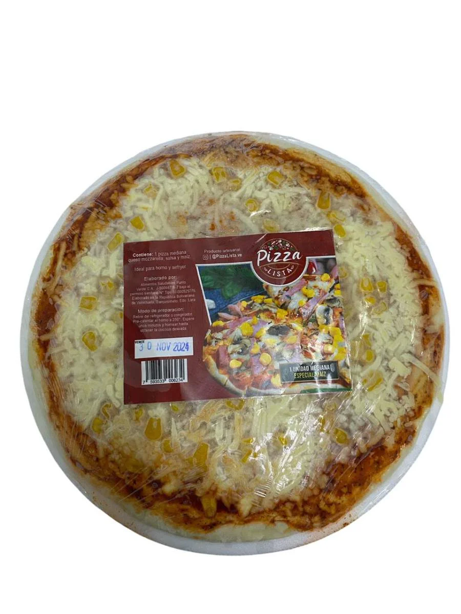 Pizza lista mediana de maiz (24 cm) miniatura 2