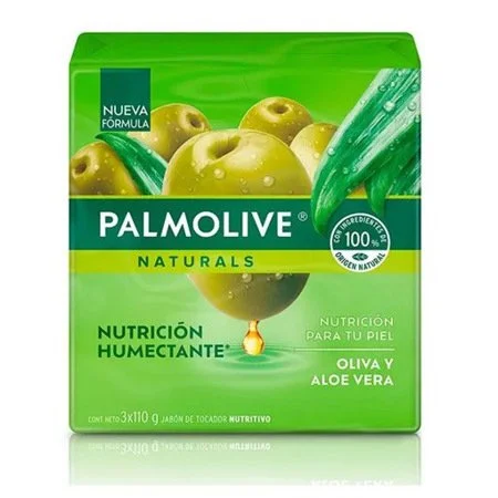 Jabon de baño oliva/aloe 3 pack palmolive 110 gr miniatura 1