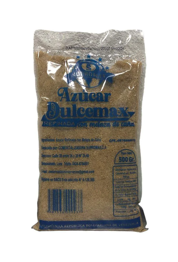 Azucar dulcemax con melaza de caña 500gr 1*20 miniatura 2