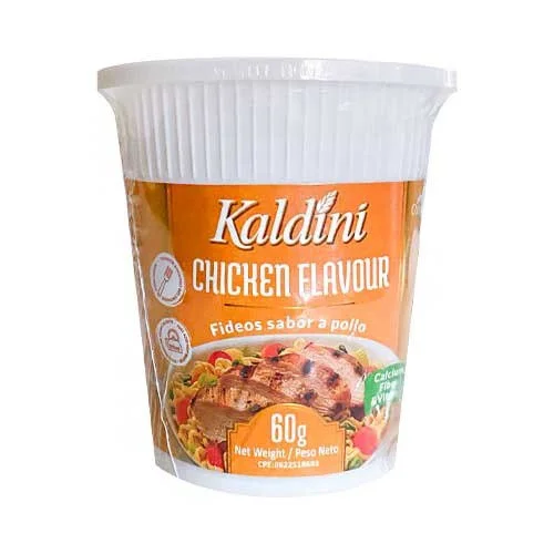 Fideo sabor a pollo kaldini cup 60g miniatura 2