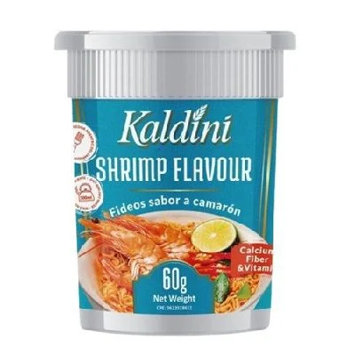 Fideo sabor a camaron kaldini cup 60g miniatura 2
