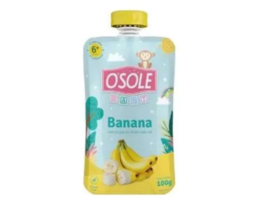 Compota pouch banana osole 100 gr