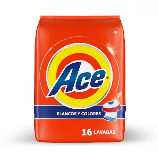 Jabon en polvo ace regular 2 kg
