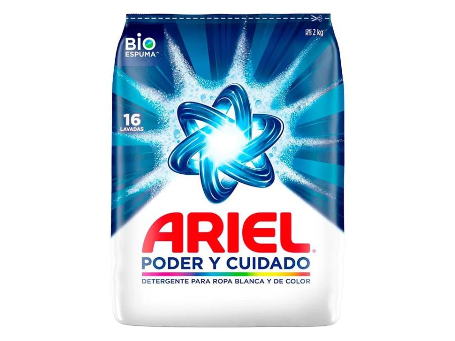 Detergente en polvo ariel regular 2kg