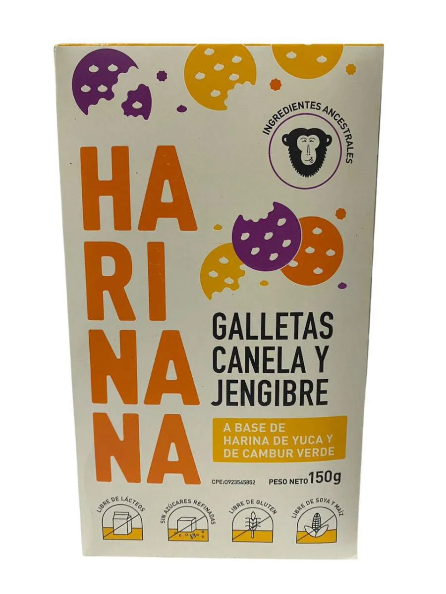 Galletas de canela y jengibre harinana 170gr miniatura 2