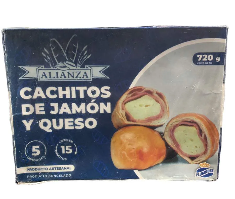 Cachitos de jamon y queso 5und (720gr) alianza miniatura 1