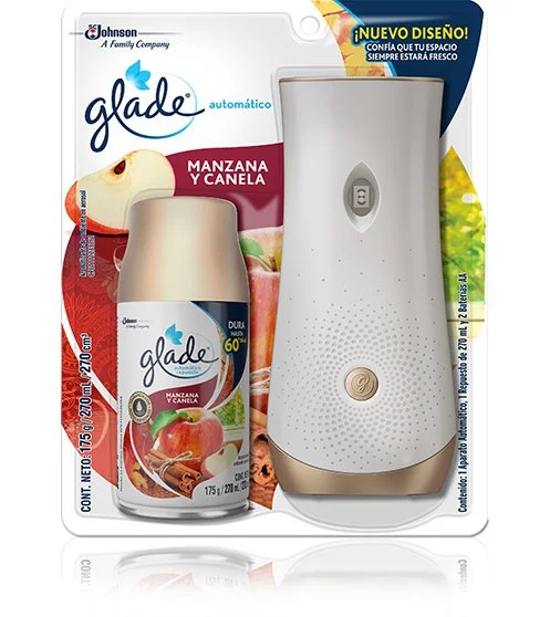 Glade automatico manzana canela con rep 175gr miniatura 1