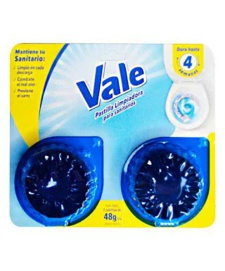 Pastilla limpiadora p/sanitario vale 48g miniatura 2