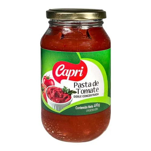 Pasta de tomate doble concentrada capri 490 gr miniatura 2