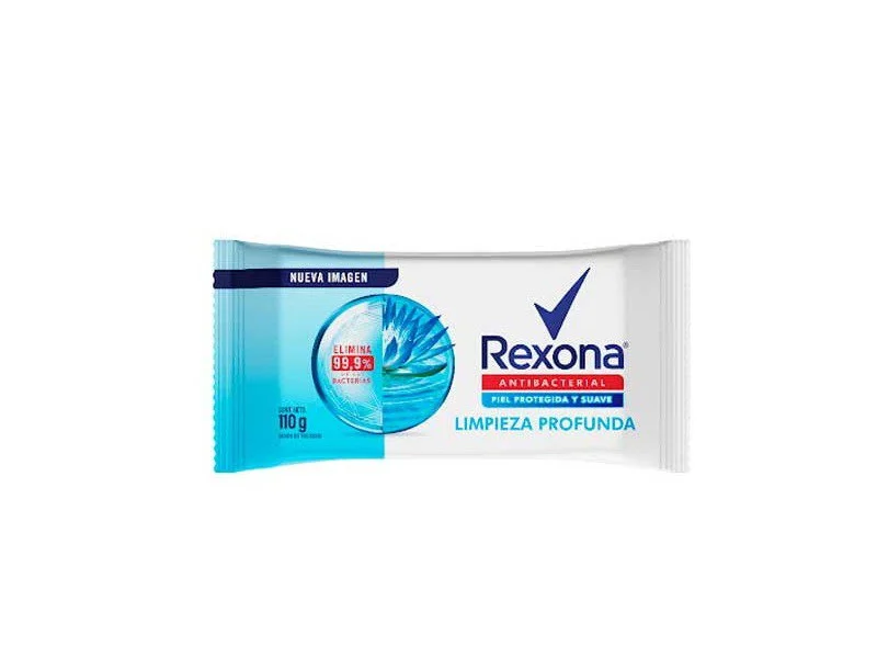 Jabon antibacterial limpieza profunda rexona 110g miniatura 2