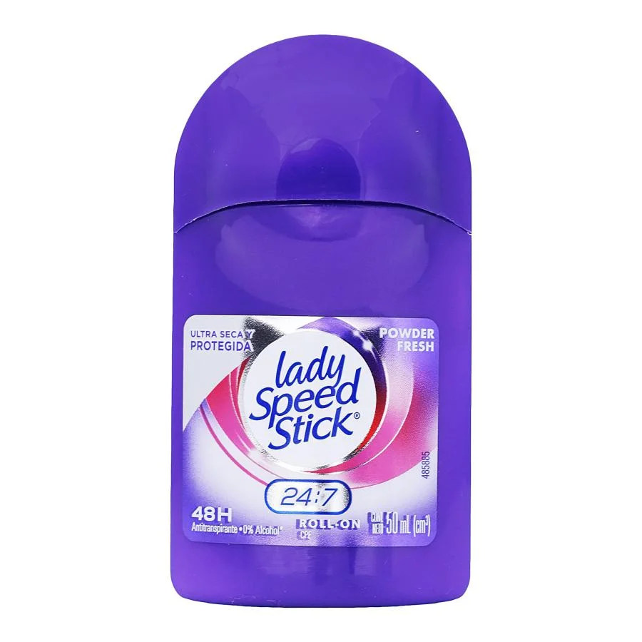 Desodorante roll on powder fresh lady speed stick 50 ml miniatura 1