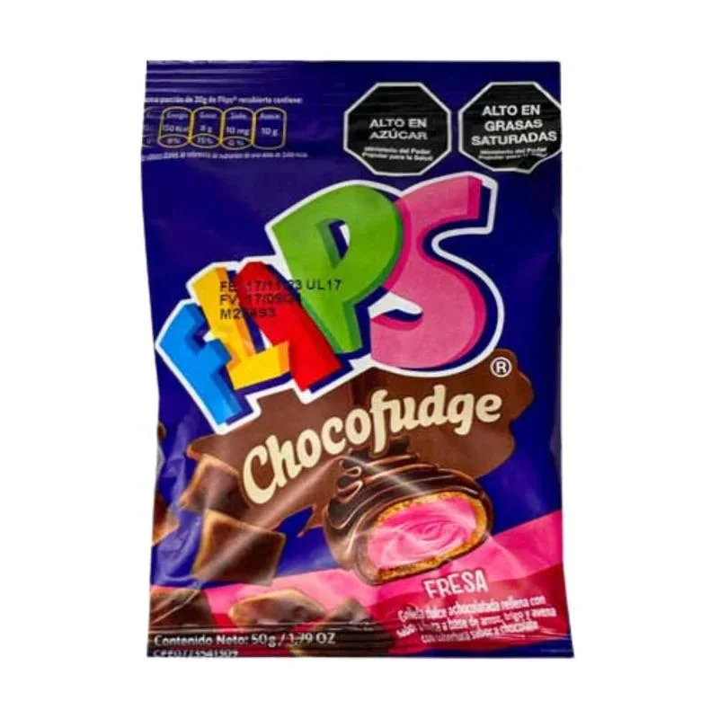 Flips fresa fudge 4x14x50g