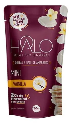 Mini obleas de amaranto vainilla halo 30g miniatura 2