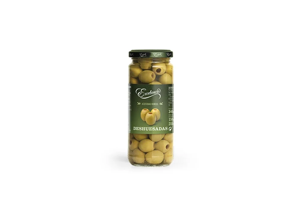 Aceitunas verdes con hueso excelencia 180 gr miniatura 2
