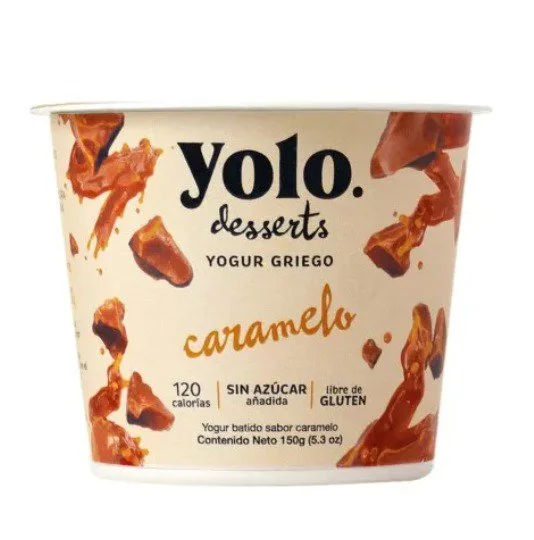 Yogur griego caramelo yolo 150 gr miniatura 1