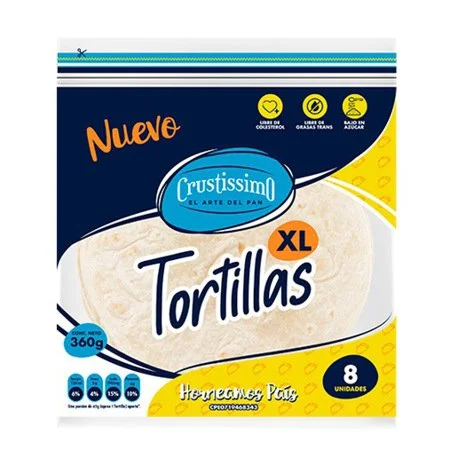Tortillas wrap xl crustissimo 270g. miniatura 2