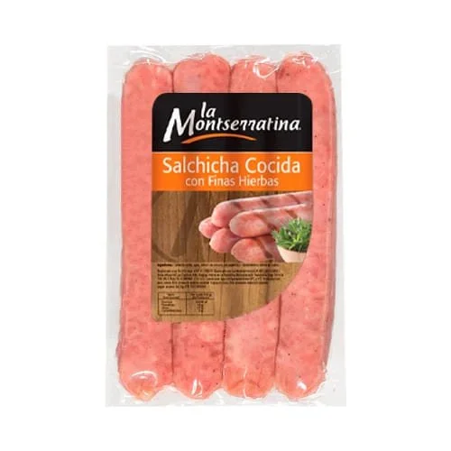 Salchicha cocida con finas hierbas la montserratina 160 gr miniatura 1