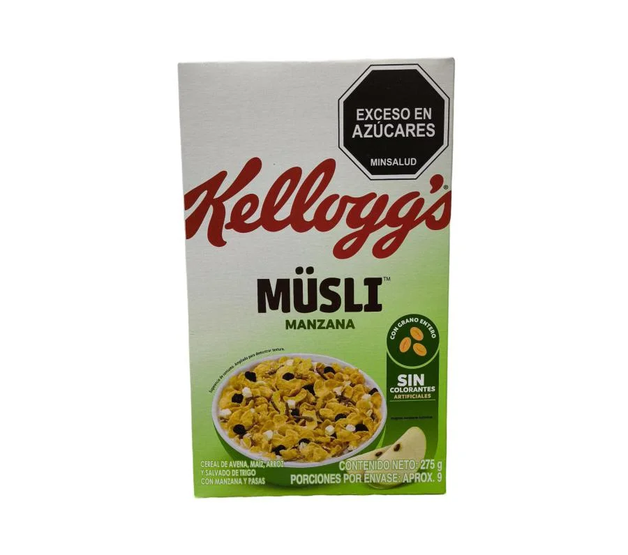 Cereal con manzana musli kelloggs 275 gr