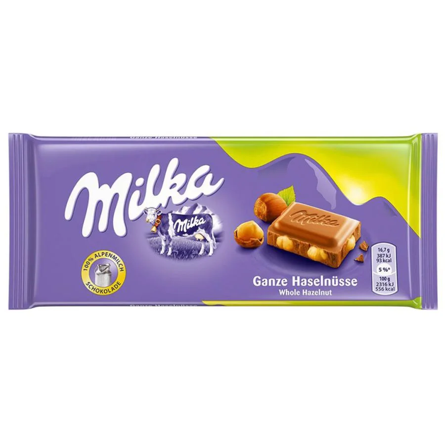 Chocolate milka whole hazelnut 100 gr miniatura 2