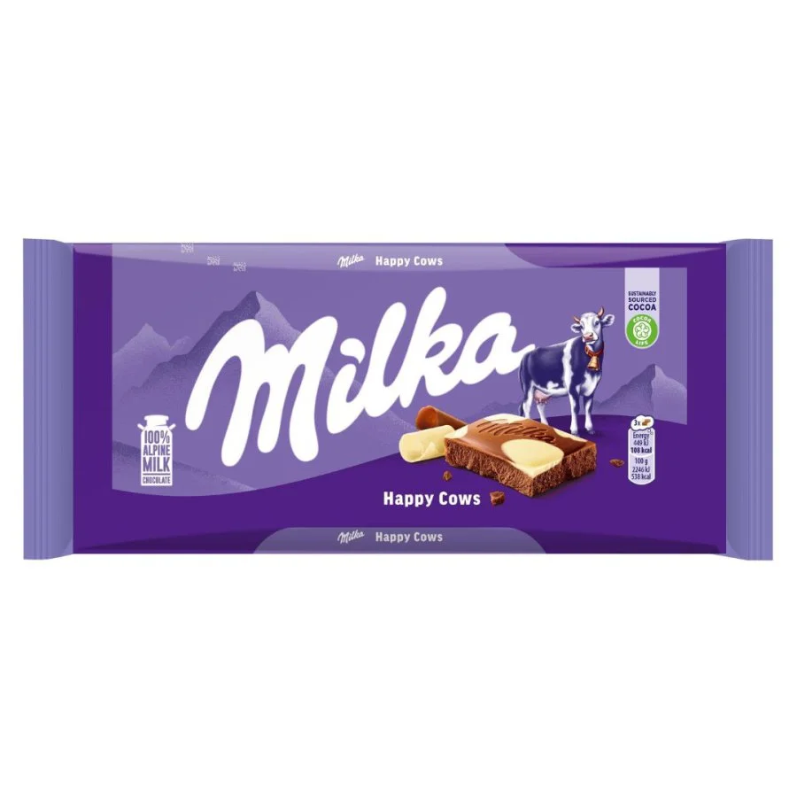 Chocolate milka cow spots 90 gr miniatura 1