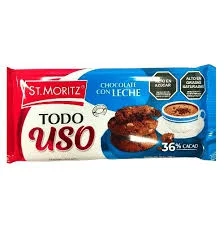 Chocolate con leche todo uso st. moritz 100g miniatura 2