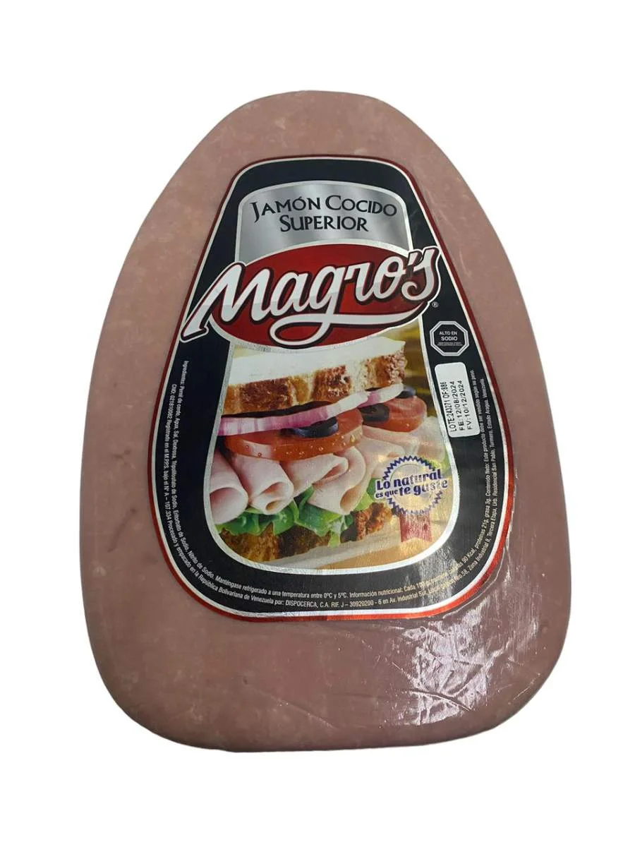 Jamon de pierna cocido superior magros por kg miniatura 2
