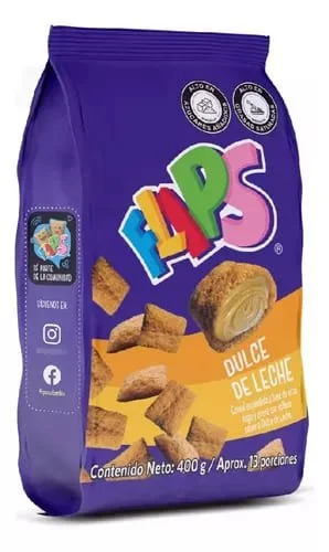 Flips dulce de leche 400gr