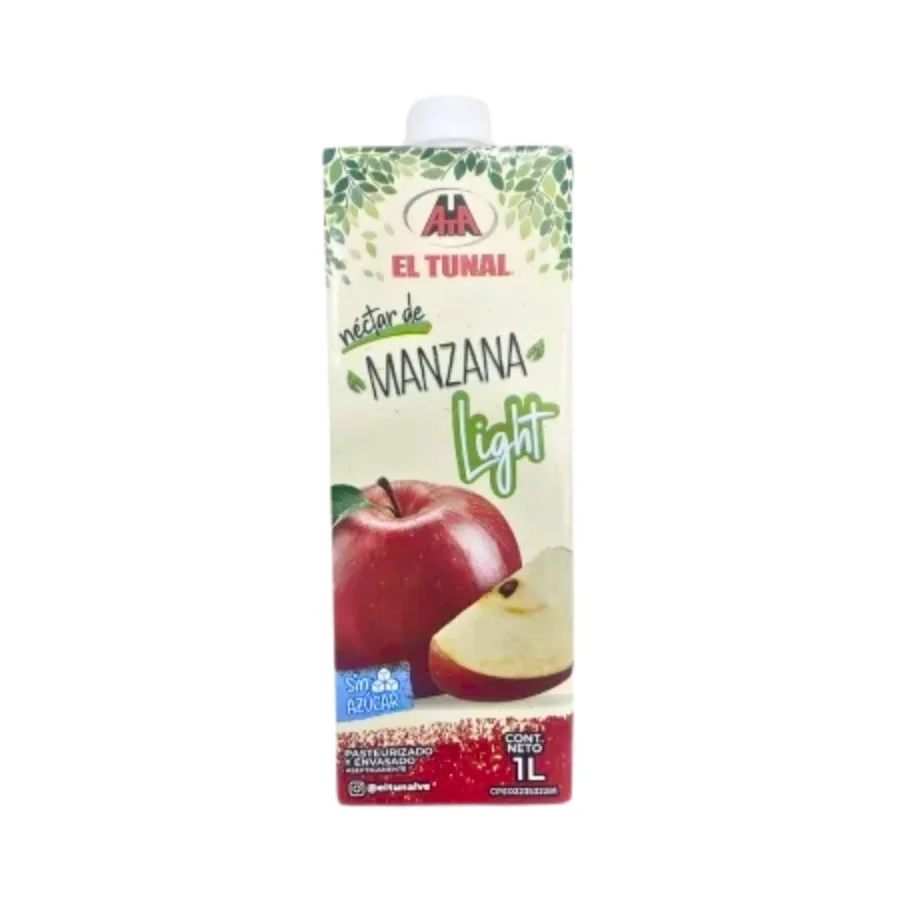 Nectar de manzana light el tunal 1 lt miniatura 2