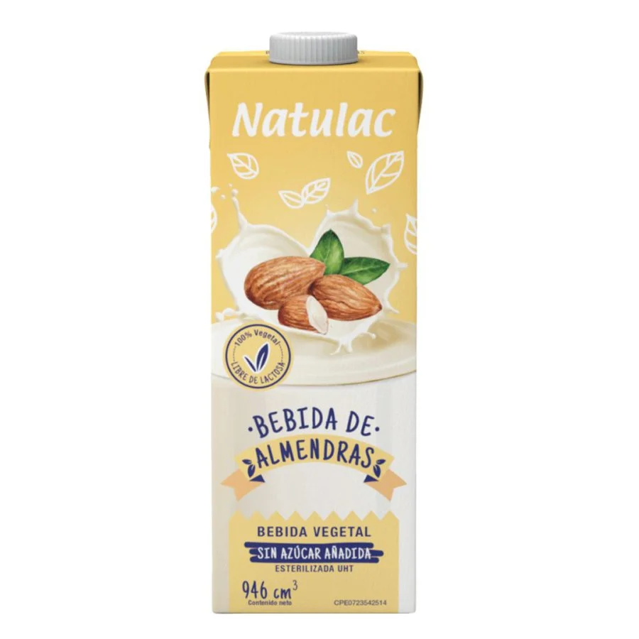 Bebida de almendras sin azucar natulac 946cm miniatura 2