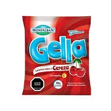 Gelatina gella sabor a cereza montalban 90g miniatura 1