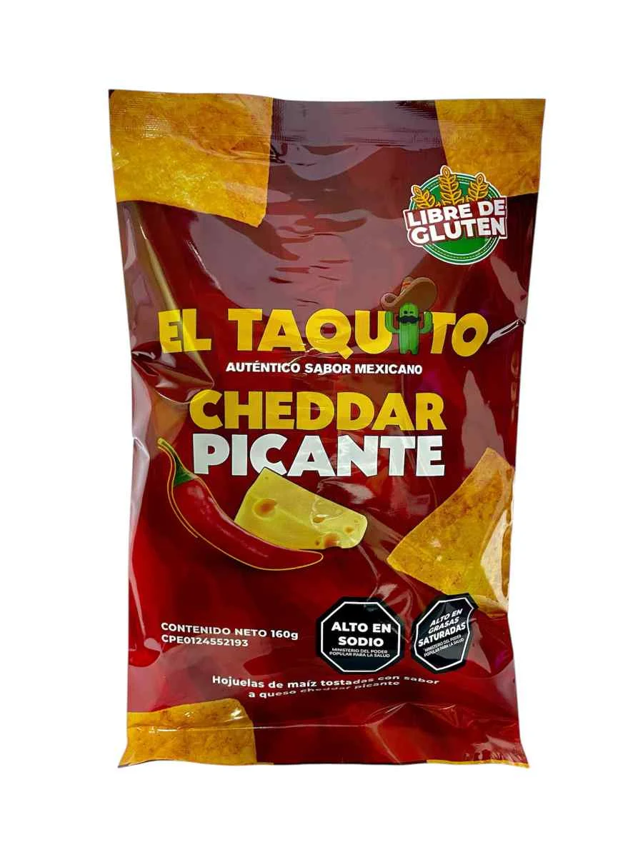 Nachos cheddar picante el taquito 160 gr miniatura 2