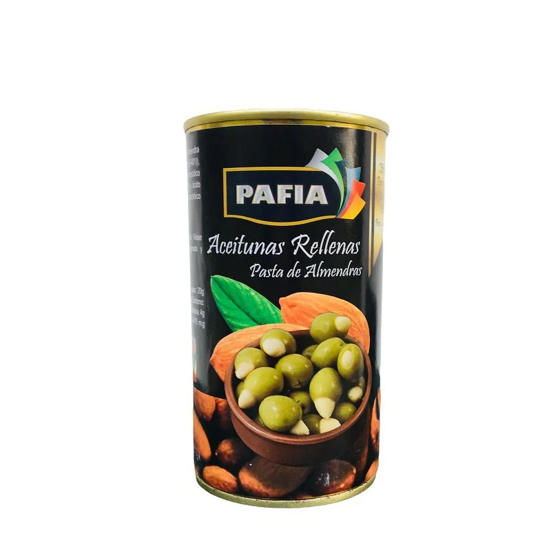Aceitunas rellenas de almendras pafia 350 gr
