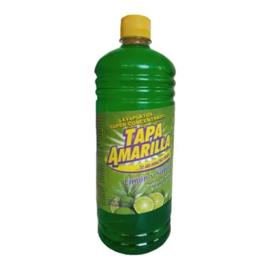 Lavaplatos liquido limon sabila tapa amarilla 500g
