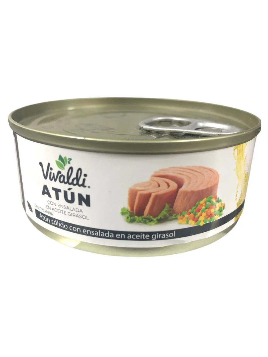 Atun con ensalada en aceite vivaldi 140 gr