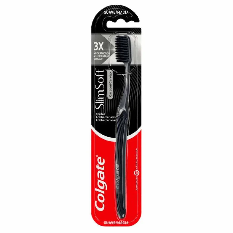 Cepillo dental slimsoft black colgate miniatura 1