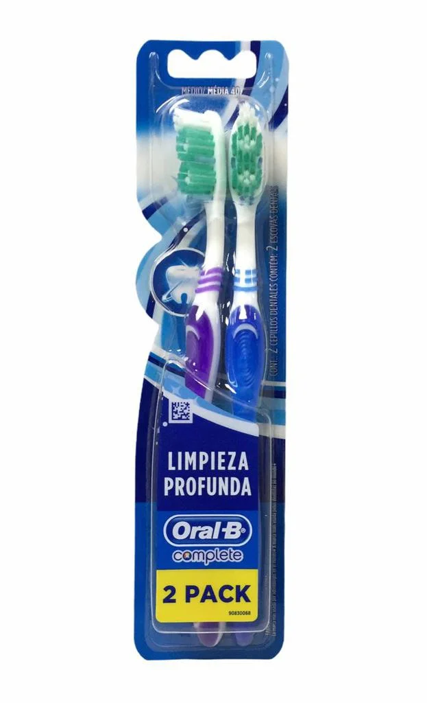 Cepillo dental oral b complete medio 2 unid miniatura 1