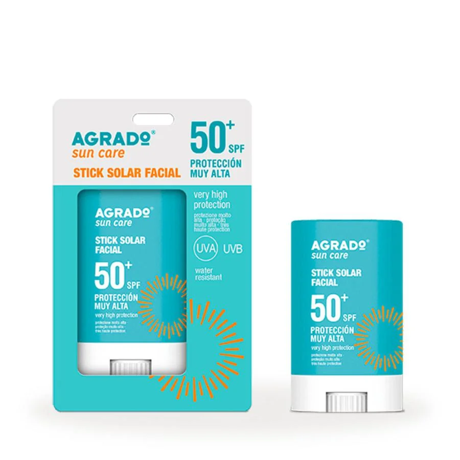 Stick solar facial spf 50+ agrado 15ml