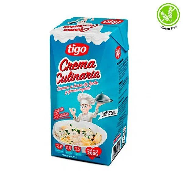 Crema de leche culinaria tigo 200 ml