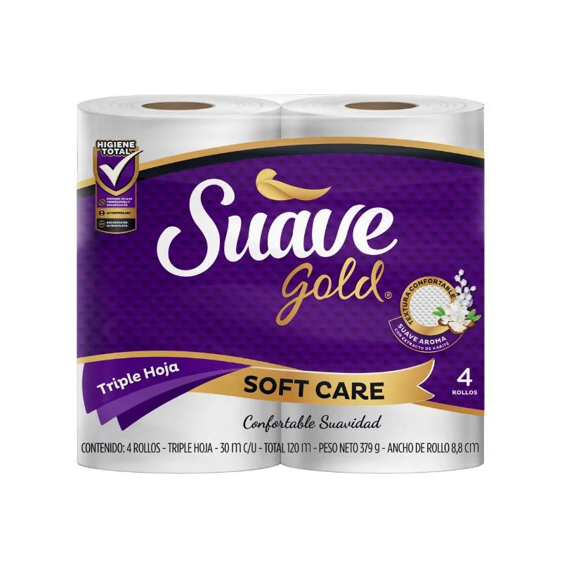 Papel higienico suave gold premium 300 hojas miniatura 1