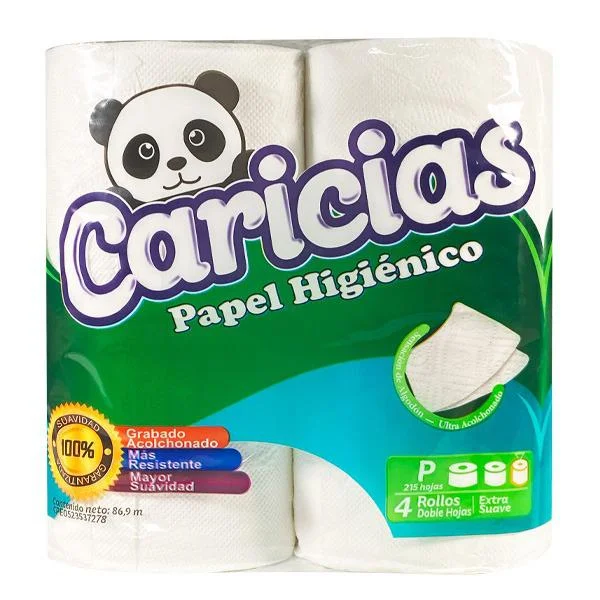 Papel higienico caricias 215hojas miniatura 2