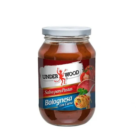 Salsa bolognesa con carne underwood 490 gr