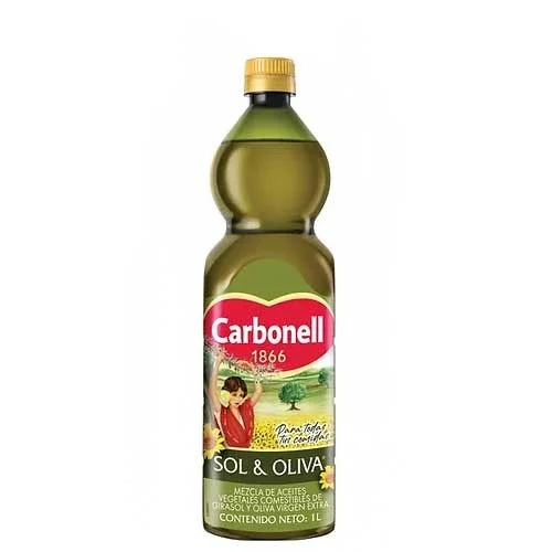 Aceite girasol & oliva carbonell 1l miniatura 2