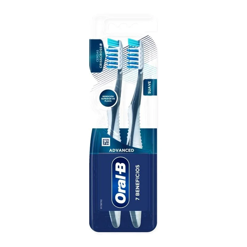 Cepillo dental oral b prosalud 7 beneficios 2 unid 47g