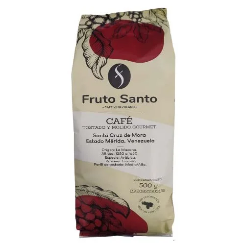 Cafe molido gourmet fruto santo 500g