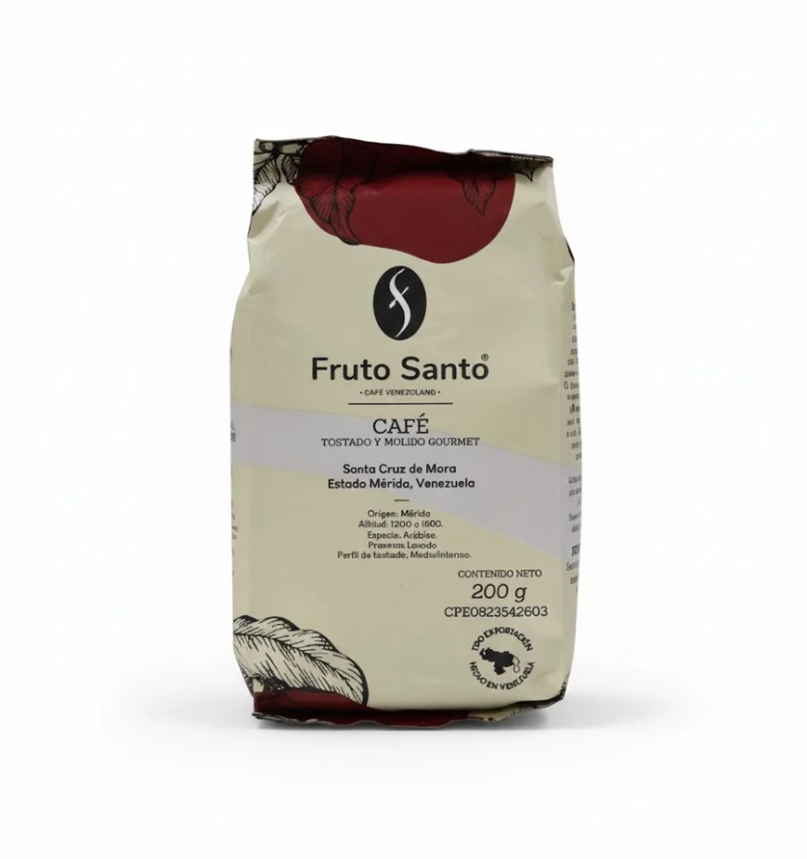 Cafe molido gourmet fruto santo 200g