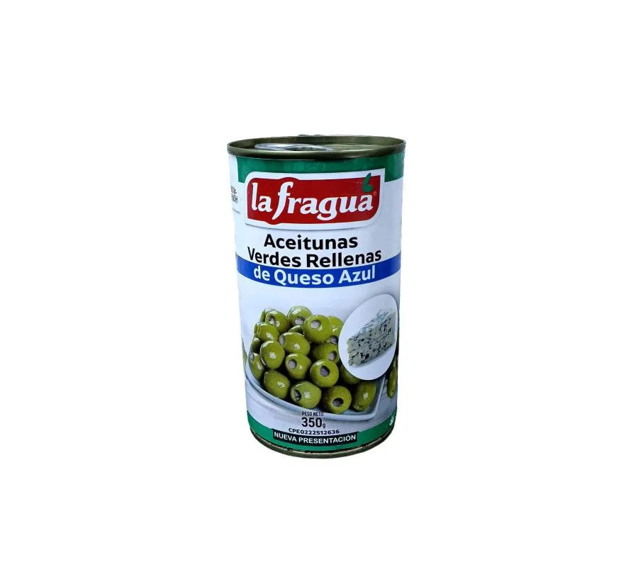 Aceitunas verdes rellenas de queso azul la fragua 350gr miniatura 2
