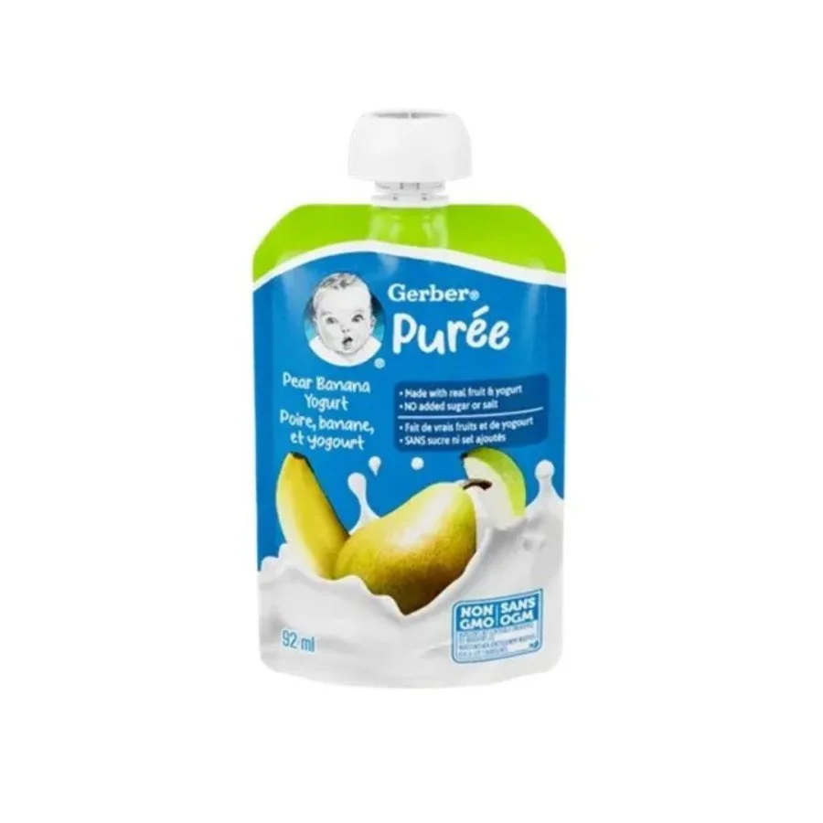 Yogurt pera banana gerber 92ml